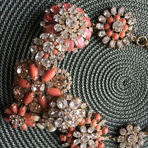 J. Crew Chunky Large Rhinestoned Necklace